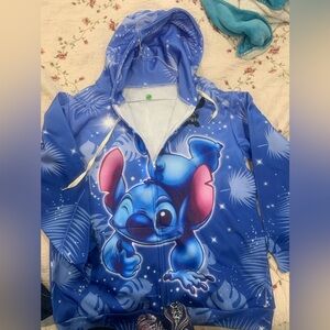 Blue Cartoon Character Hoodie